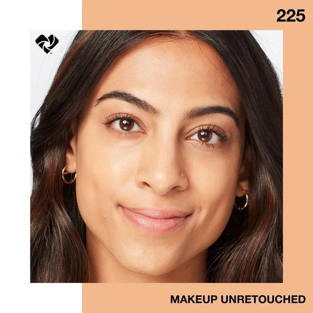 NEW Maybelline Fit Me Dewy Smooth Foundation 225 Medium Buff SPF 18 1oz